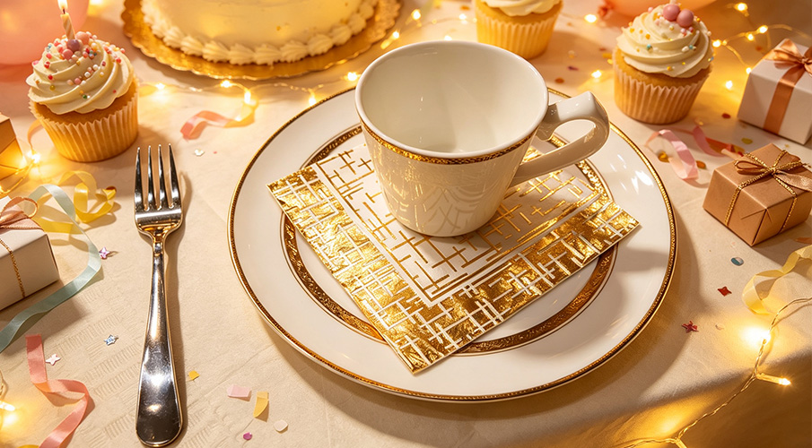 GOID FOIL NAPKINS 