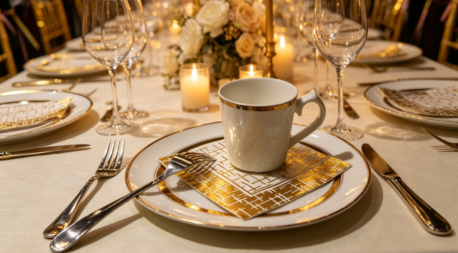 GOID FOIL NAPKINS 