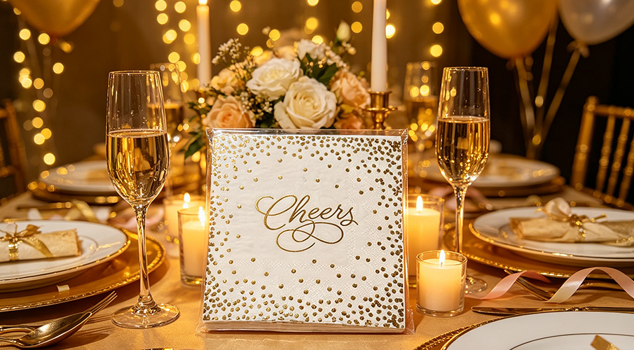 GOID FOIL NAPKINS 