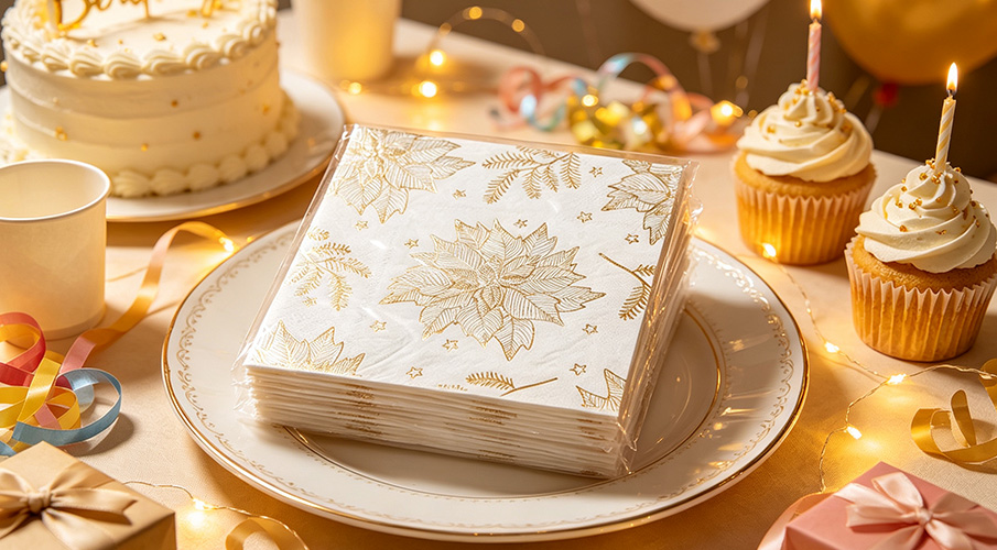 GOID FOIL NAPKINS 