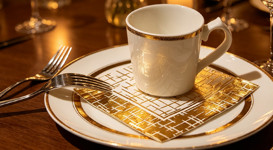 GOID FOIL NAPKINS 