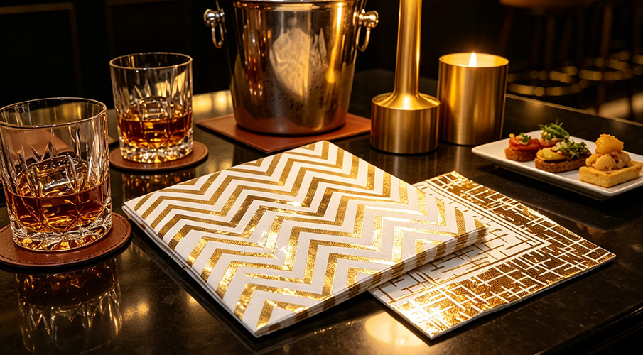 GOID FOIL NAPKINS 