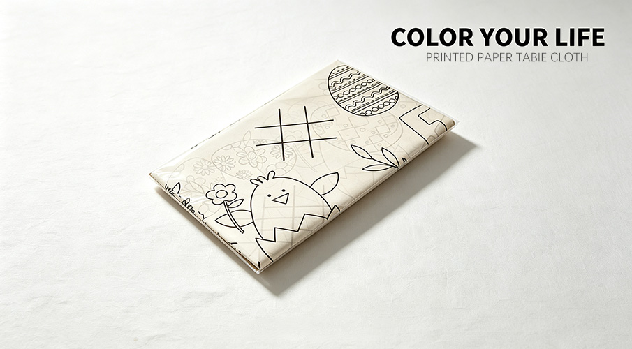 PRINTED PAPER TABIE CLOTH